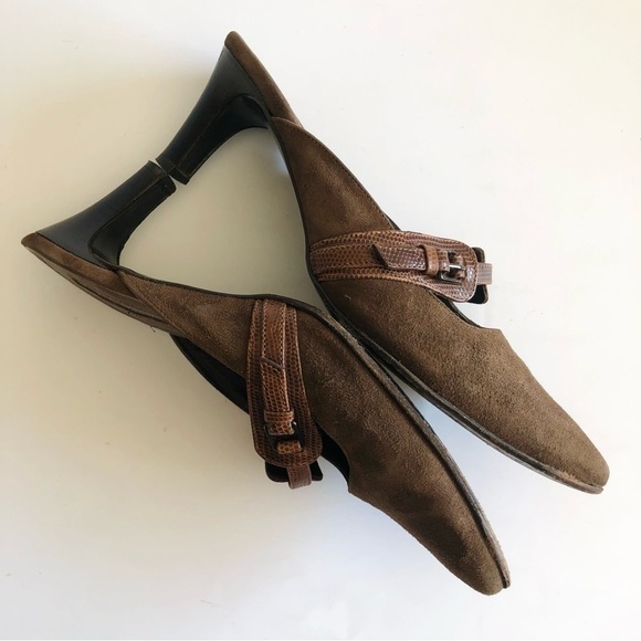 Via Spiga Suede Mary Jane Mules - Picture 7 of 15